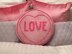 Crochet Love Heart Cushion