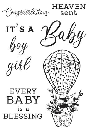 Kaisercraft Clear Stamp 6"X4" - Little Treasures