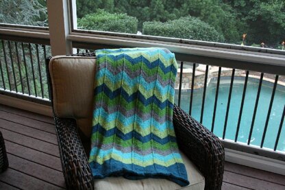 Chevron Baby Blanket and Chevron Throw