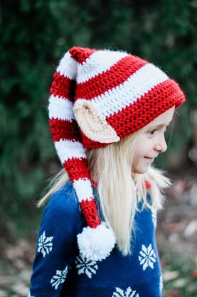 Santa's Little Helper Elf Hat with Ears.