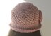 Crocheted Flower Cloche Hat