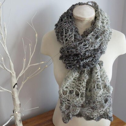 Opal Shell 2 in 1 Crochet Wrap & Scarf