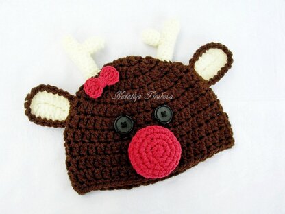 Baby Reindeer Hat and Diaper Cover