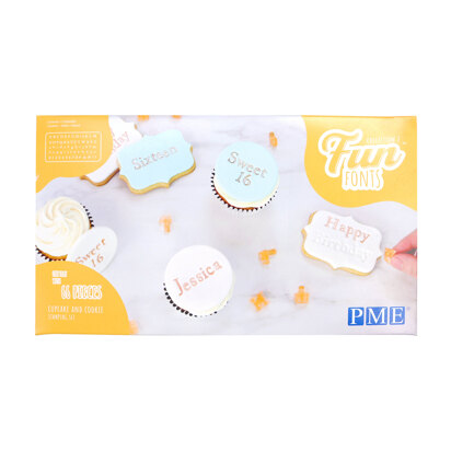 PME Fun Fonts Cupcake/Cookie Collection 2