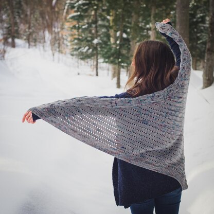 Blizzard Boulevard Reversible Shawl