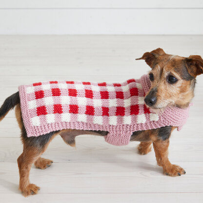 Picnic Pooch - Dog Coat Knitting Pattern For Pets in Debbie Bliss Rialto Aran by Debbie Bliss