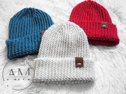 CARTER knit-look fisherman beanie