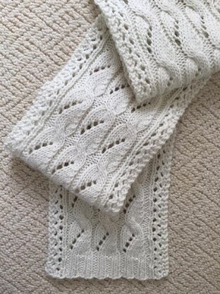 The Phoebe Lacy Cabled Scarf