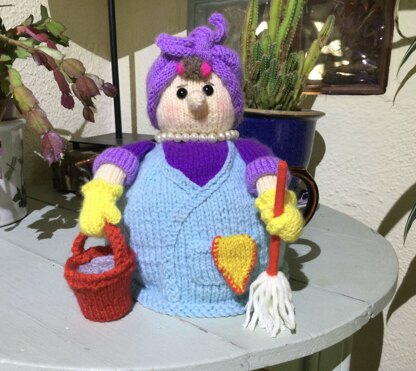 Mrs Mop tea cosy