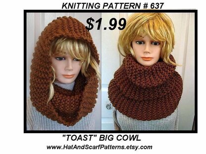 637 TOAST big winter cowl scarf wrap