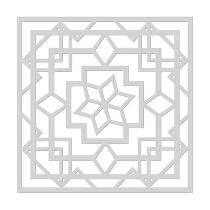 Hero Arts Stencil 6"X6" - Art Deco Lotus