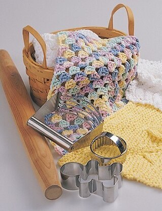 Pastel Granny Square Dishcloth in Lily Sugar 'n Cream Solids