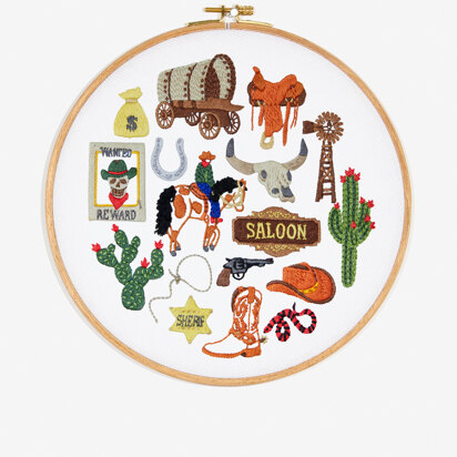 DMC Wild West Embroidery Pattern - PAT2056 - Downloadable PDF