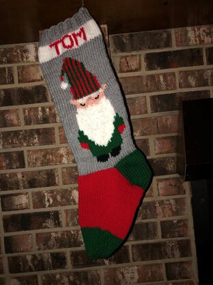 Sleeping Gnome Stocking