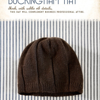 Buckingham Hat in Blue Sky Fibers Royal Petites - 1255 - Downloadable PDF