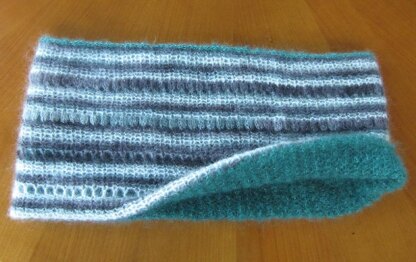 Reversible Mohair Cowl