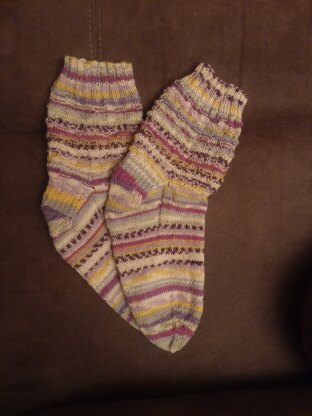 Warming woven socks
