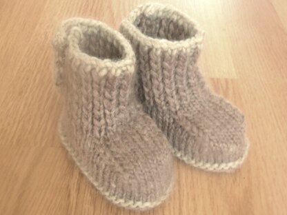 Seamless Button up Baby Boots