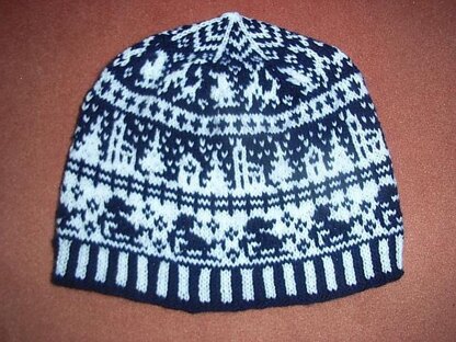 Village in the snow beanie