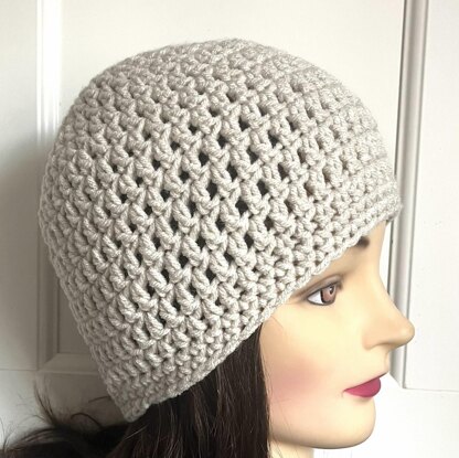 Flapper Beanie with Flower