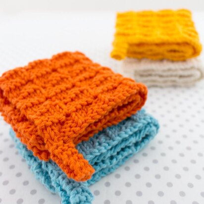 Wavy Washcloths - knitting pattern