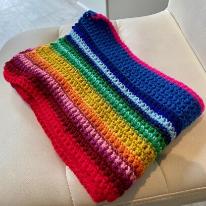 13th Doctor Who Rainbow Scarf Small