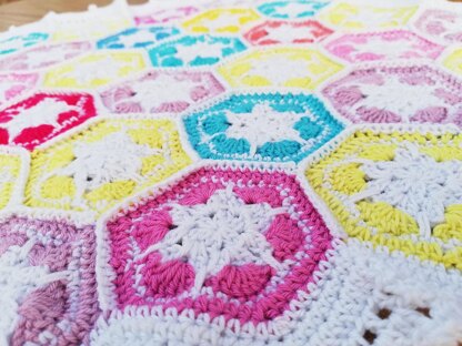 Granny squares blanket