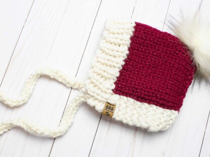 Chunky Santa Pixie Bonnet