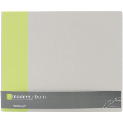 American Crafts Modern D-Ring Album 12"X12" - Key Lime