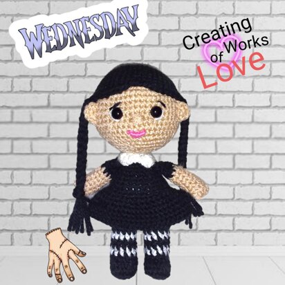 Wednesday Doll Amigurumi