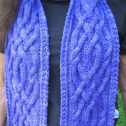 Clearwater Celtic Cabled Scarf