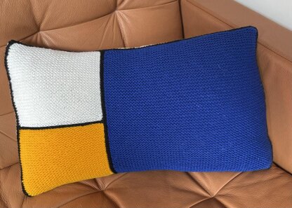 Mondrian inspired pillow cover