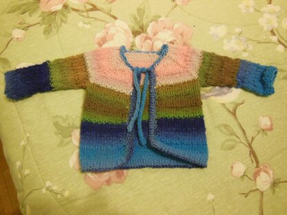 Tulips, A Colorful Cardigan for Baby