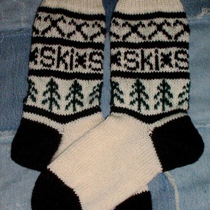 Ski Season Socks - knitting pattern