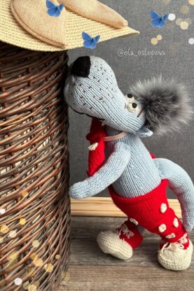 Wolf knitting pattern