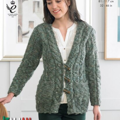 Cardigan and Sweater in King Cole Verona Chunky - 4300 - Leaflet