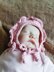 Baby Bonnet with Frill Trim PDF Knitting Pattern, 0-12 months