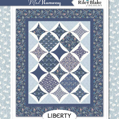 Riley Blake Mod Runway In Blue - Downloadable PDF