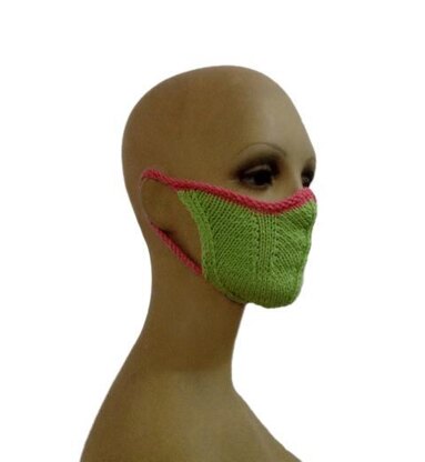 Face mask knitting pattern