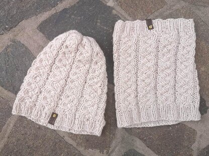 Rio beanie and neckwarmer set