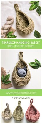 Teardrop Hanging Baskets