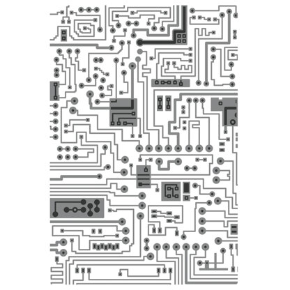 Sizzix Textured Impressions Multi-Level Embossing Folder - Circuit by Tim Holtz