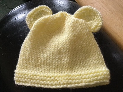 Easy Baby Hat with Ears
