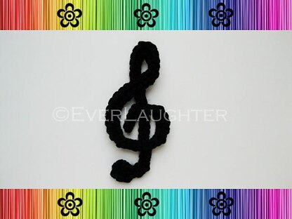 Treble Clef Applique