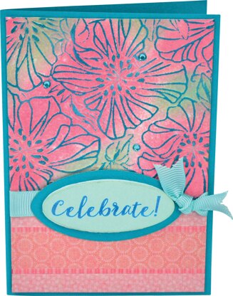 Sizzix 3D Impresslits Embossing Folder By Courtney Chilson - Azaleas