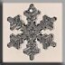 Mill Hill MH12039 - Large Snowflake Crystal Bright
