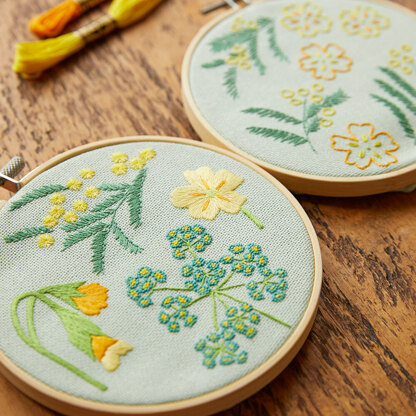 DMC Mindful Making The Quiet Garden Embroidery Kit