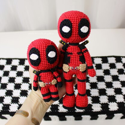Deadpool Amigurumi Pattern – Big & Chibi Versions - Fanart | PDF Download