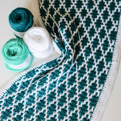 Diamond Drift Dishcloth