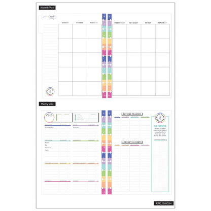 The Happy Planner Know Your Worth Classic 12 Month Budget Planner - Multi